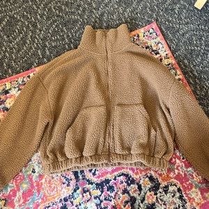 teddy bear zip up jacket